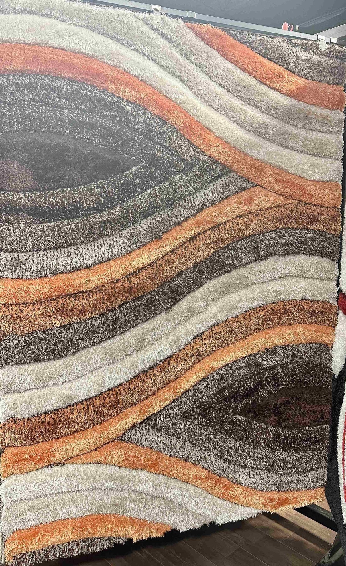 4d Shaggy Area Rug 6496 Peach