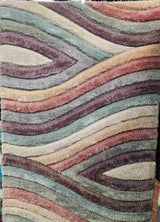 4d Shaggy Area Rug 6496 Pink