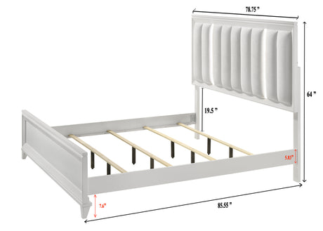 Cressida Bedroom Group White King bed