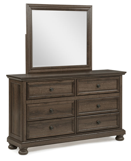 Claribelle Bedroom Group Brown dresser and mirror