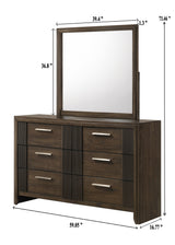 Carlton Bedroom Group dresser and mirror