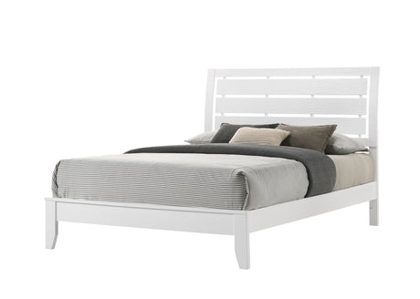 Evan White Bedroom Group Queen bed