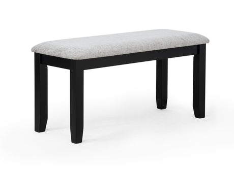 Lester 6-Piece Dining with Bench L.Grey