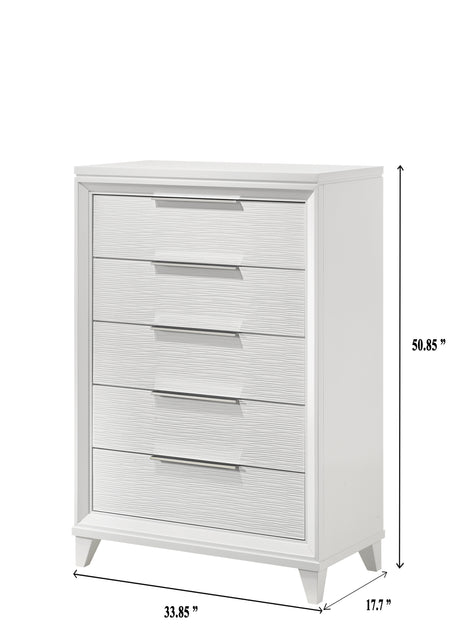 Cressida Bedroom Group White chest