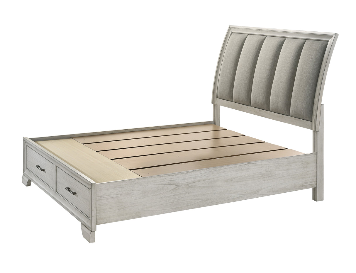 Jaymes White Mist Bedroom Group Queen bed