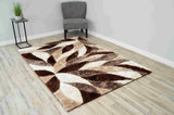 4d Shaggy Area Rug 6994 Brown