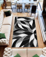 4d Shaggy Area Rug 6994 Grey