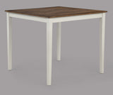 Brody 5pk Ct Height Table Set Wh/Brown