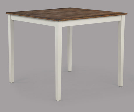 Brody 5pk Ct Height Table Set Wh/Brown