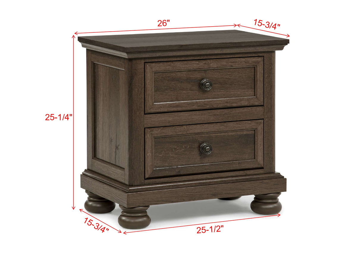 Claribelle Bedroom Group Brown nightstand