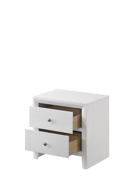 Evan White Bedroom Group nightstand