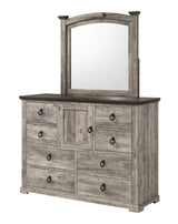 Ella-Mae Bedroom Reclaimed Grey dresser and mirror
