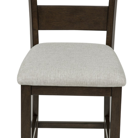Lester 5-Piece Ctr Height Table Set Brown