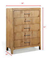 Westcott Bedroom Group-Cerused Natu chest