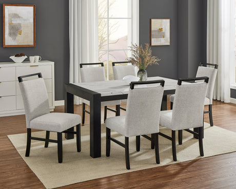Jules Faux Marble Dining Set