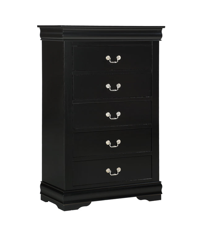 Louis Philip Chest - Black
