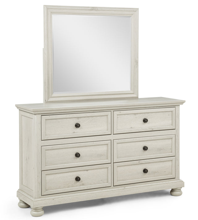 Claribelle Mirror - White