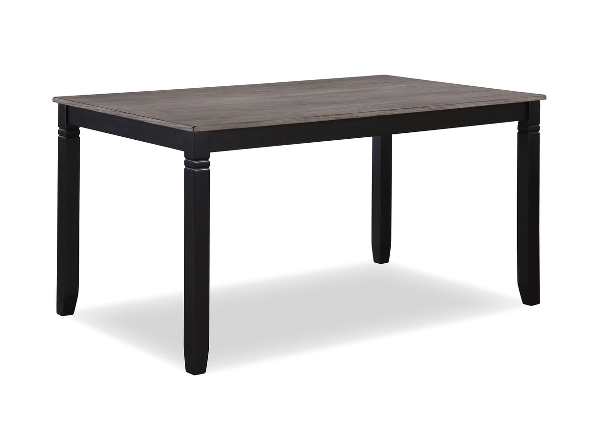 Paige 6pk Dining Set with Bench L.Grey