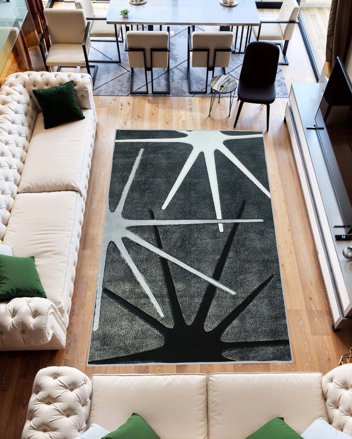 Orion Area Rug 80013 Black