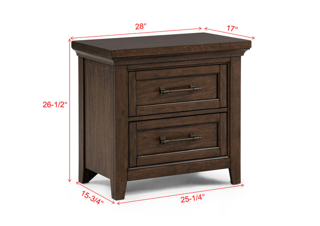 Beckett Nightstand - Brown