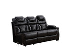Jax Black 3 PC Reclining Sectional w/ LED & Speakers