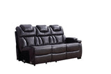 Jax Gray 3 PC Reclining Sectional w/ LED & Speakers