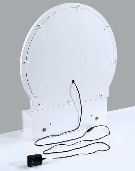 Cecilia Vanity Table & Stool-White