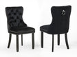Arabella Accent Chair Black Velvet