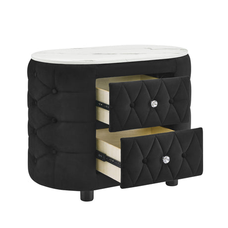 Natalia Bed W/Fireplace,Tv Lift Bk nightstand