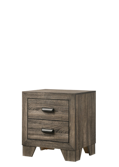 Millie Upholstered Bed Group Grey nightstand