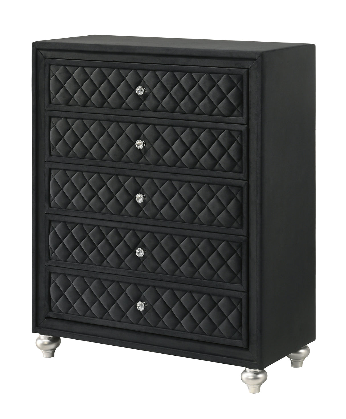 Cameo Panel Bedroom Group - Black chest