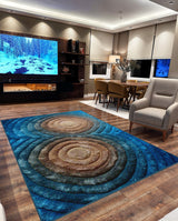3d Shaggy Area Rug 879