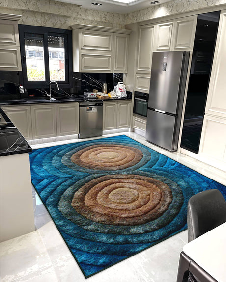 3d Shaggy Area Rug 879