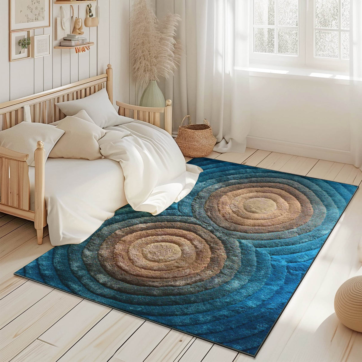 3d Shaggy Area Rug 879