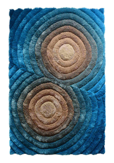 3d Shaggy Area Rug 879
