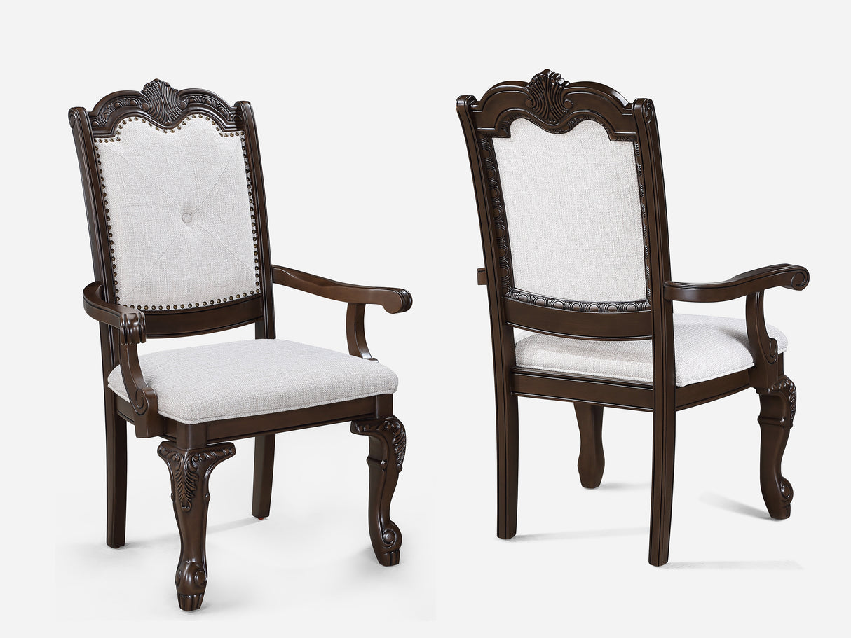 Kiera Dining Set-Coffee Brown