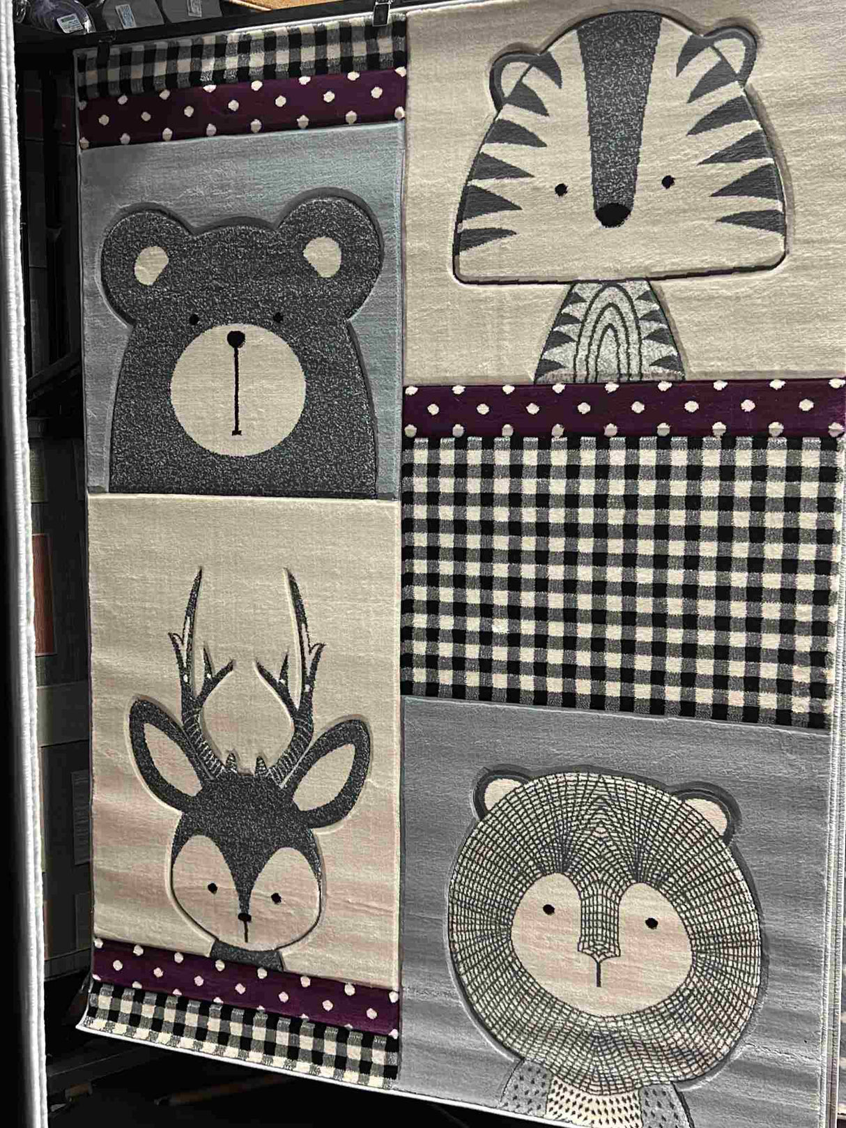 Kiddo Area Rug 8810 Purple