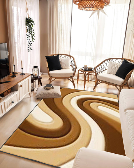 3d Shaggy Area Rug 882
