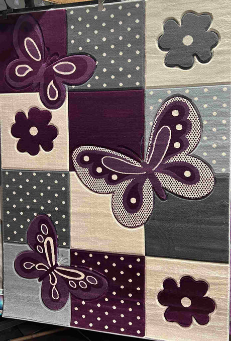 Kiddo Area Rug 8820 Purple