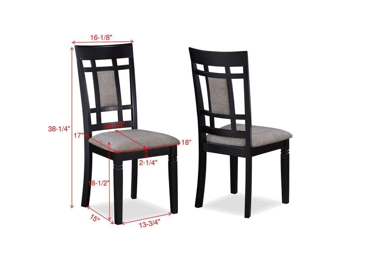 Paige 6pk Dining Set with Bench L.Grey