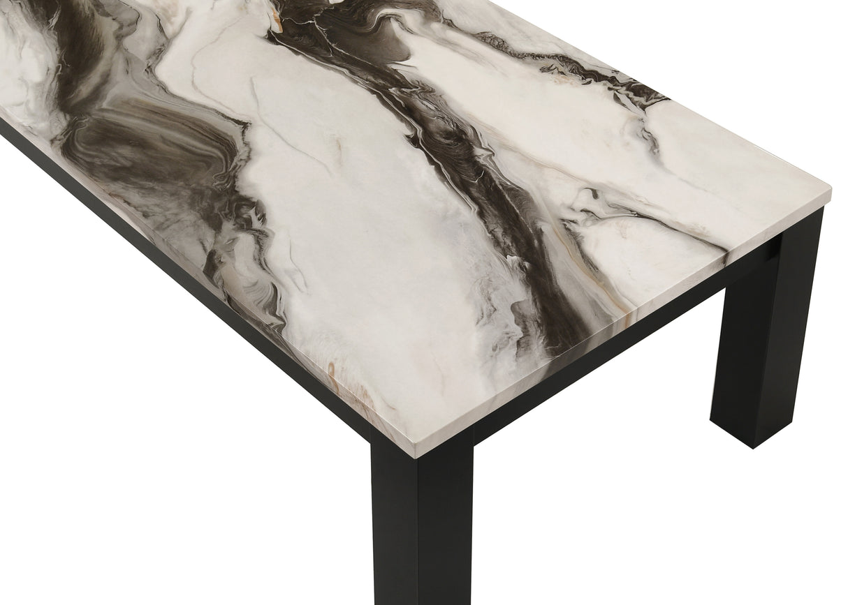Ivy 3-Piece Cocktail Set Faux Marble Brown