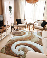 3d Shaggy Area Rug 886