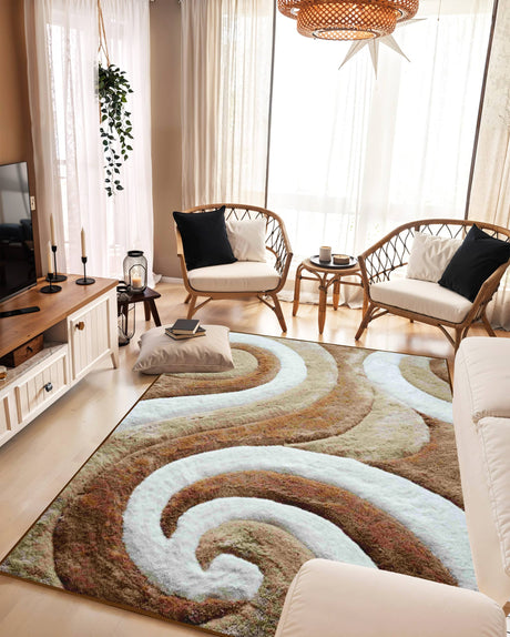 3d Shaggy Area Rug 886