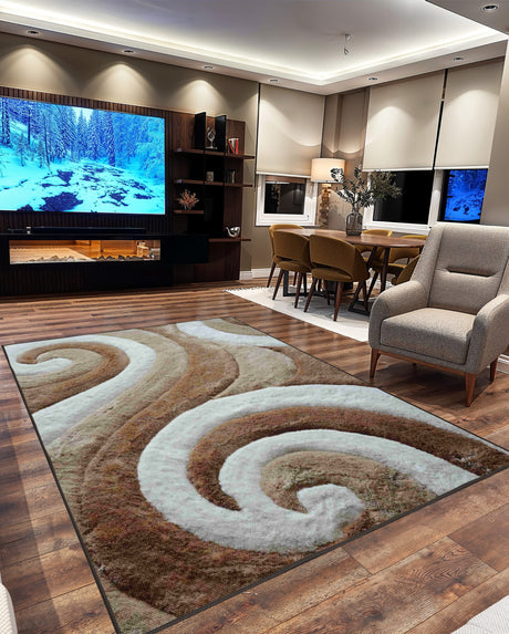 3d Shaggy Area Rug 886