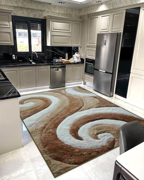 3d Shaggy Area Rug 886