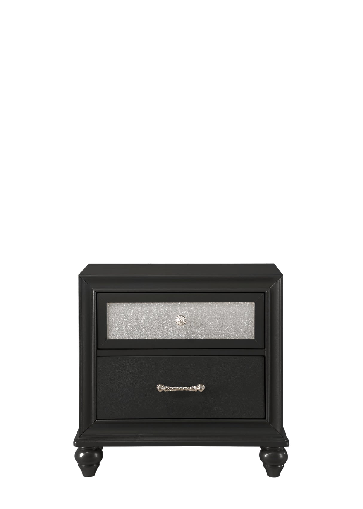 Lila Black Bedroom Group nightstand