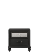 Lila Black Bedroom Group nightstand