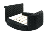 Voltare Fireplace/Tv Lift Bed Black