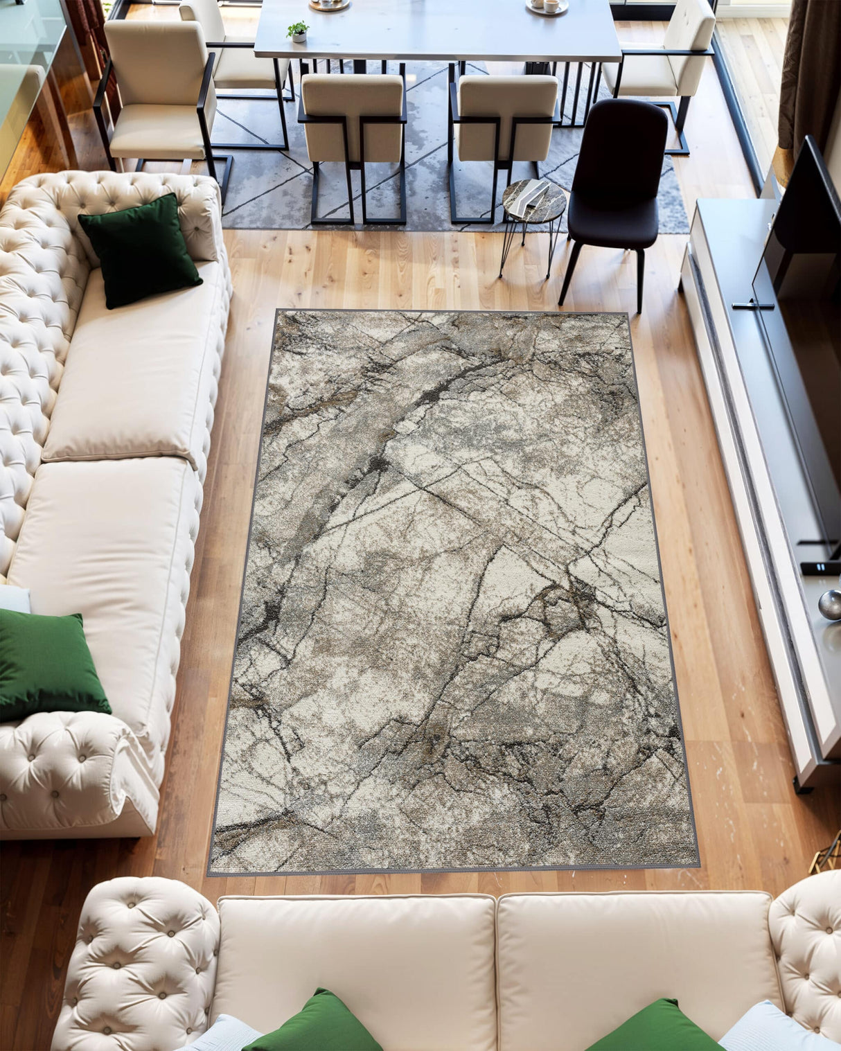Aurora Area Rug 90018 Grey