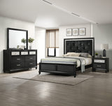 Lila Black Bedroom Group set